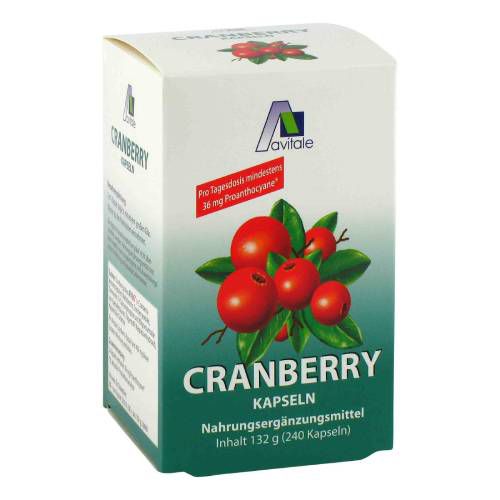Bei Blasenentzündung & gesunde Harnwege 180 Stk Cranberry Vitamin C Kapseln 